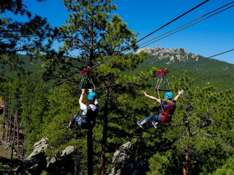 Pinnacle ZipLine Tour Rushmore Tramway Adventures